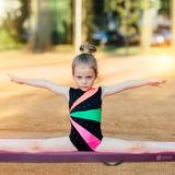 Modern Depo Folding Gymnastics Balance Beam for Kids, Firm Gymnastics Equipment for Home, Training Walking Beam Vinyl in Indigo | Wayfair