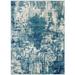 Blue/White 65 x 37.32 x 0.5 in Area Rug - Persian-rugs Luxe Weavers Victoria Collection Modern Abstract Area Rug, | Wayfair 9086 Light Blue 4x5