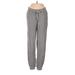 J.Crew Fleece Pants - Mid/Reg Rise: Gray Bottoms - Women's Size 2X-Small