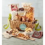 Sympathy Snacks Basket With Personalized Teardrop Ornament, Family Item Gifts Keepsakes Personalized Gifts Food Gourmet Assorted Foods by Harry & David