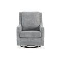 Lark Manor™ Binegar Swivel Glider Polyester or Polyester Blend in Gray | 40.5 H x 37.5 W x 29.88 D in | Wayfair A333641AB9BB4C40844F246C0AF86CAC