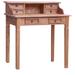 Millwood Pines Braeli 35.4" W Rectangle Writing Desk Wood in Brown | 39.8 H x 35.4 W x 19.7 D in | Wayfair D8608FB9FC564420ACA8FD34023BE466