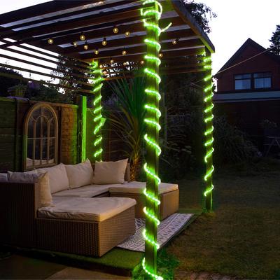 Led Rope Light With Wiring Accessories Kit 45M Green