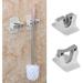 4-Pack Self-Adhesive Wall-Mounted Broom Holder Set