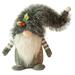 14" Gray Lighted Gnome Christmas Tabletop Figurine