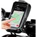 Kewig Bike Phone Mount Waterproof Bicycle Phone Mount Holder Pouch with Sun Visor & Touch-Screen Handlebar Phone