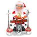 NUOLUX Dancing Singing Santa Claus Christmas Toy Doll Battery Operated Musical Moving Figure Holiday Decoration (Drum)