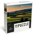 Lantern Press 1000 Piece Jigsaw Puzzle Amish Country Sunset in Amish Country Photography