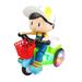 NUOLUX Tricycle Toy Childrens Stunt Tricycle Toy Creative Intelligent Special Tricycle Toy (Boy Without Battery)