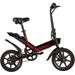 TotGuard Electric Bike 14 Electric Bicycle for Adults and Teenagers with 18.6MPH Waterproof Folding Electric Bike with Removable 36V 374WH Lithium-Ion Battery Throttle & Pedal Assist