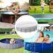 Weloille Round Pool Cover - Solar Covers for Above Ground Pools Inflatable Pool Cover Protector Increase Stability Ground Swimming Inground Pools Waterproof and Dustproof Hot Tub Cover