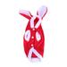 NUOLUX Pet Clothes Supplies Rabbit Design Pet Makeover Cloth Warm Fancy Cosplay Costume Outfit for Dog Pet Size XL Red