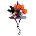 Sunisery Cosplay Pet Supplies: Cute Pumpkin Sequined Witch Hat for Halloween