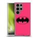 Head Case Designs Officially Licensed Batman DC Comics Logos Pink Soft Gel Case Compatible with Samsung Galaxy S23 Ultra 5G