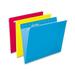 Pendaflex Essentials Color Hanging Folders - Letter - 8.50 X 11 - 1/5 Tab Cut - Yellow Red Blue - 25 / Box (ESS81612)