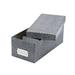 Oxford Plastic Index Card Boxes W/ Lids - 1200 X Index Card [3 X 5 ] - Widthplastic Steel - Black White - Index Card Label - 1 Each Each (40588)