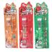 3 Sets Christmas Theme Stationery Pencils Erasers Ruler 5-piece Set Kids Gifts