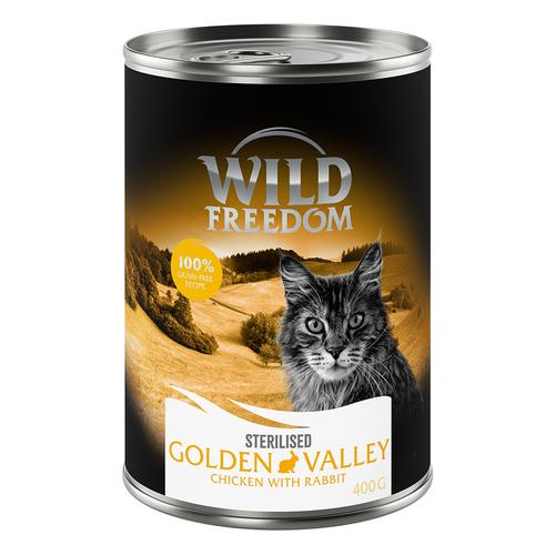 Wild Freedom Adult Sterilised 12 x 400 g - getreidefreie Rezeptur - Golden Valley Sterilised -...