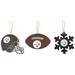 The Memory Company Pittsburgh Steelers Three-Pack Helmet, Football & Snowflake Ornament Set