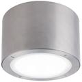 Vessel 3.8"H x 5.5"W 1-Light Flush Mount in Brushed Aluminum