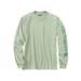 Carhartt Men's Loose Fit Heavyweight Long Sleeve Logo Sleeve Graphic T-Shirt, Tender Greens SKU - 742594