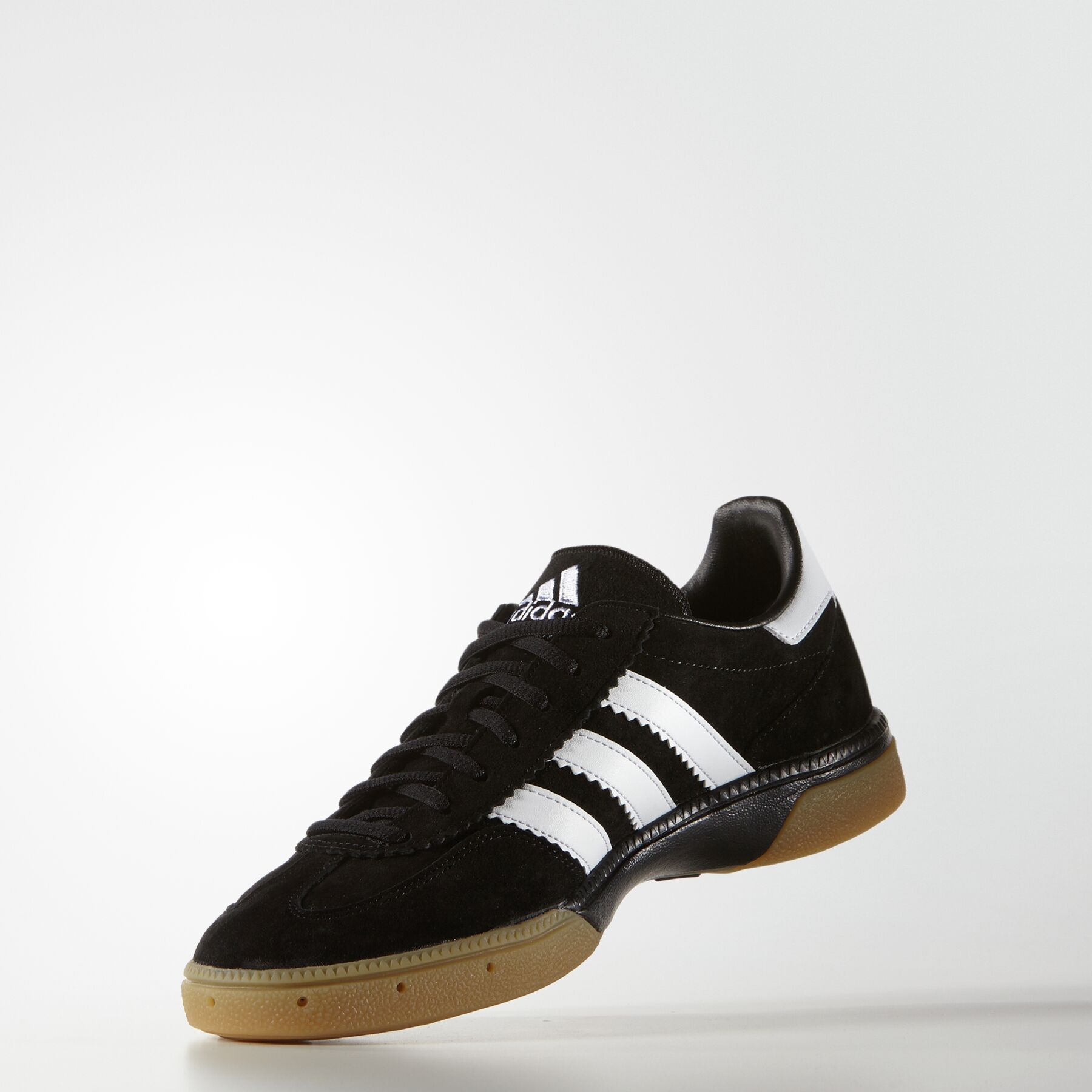 Hallenschuh ADIDAS PERFORMANCE "HANDBALL SPEZIAL", Herren, Gr. 38, schwarz-weiß (coreschwarz, coreweiß, coreschwarz), Leder, Synthetik, Schuhe Hallenschuh