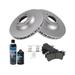 2007-2015 Audi Q7 Front Brake Pad and Rotor Kit - TRQ BKA23896