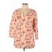 Lands' End Long Sleeve Blouse: Pink Tops - Women's Size 12