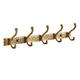 BLOSSS Wall Coat Hanger Antique Brass Robe Hook, Wall Mount Towel Holder, Bathroom Accessories Organizer Luxury Clothes Hook Rack Coat Hook Rail (Color : Antique B)