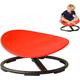 HMLOPX Sensory Spinning Carousel, Kids Swivel Chair, Autism Sensory Chair, Sit And Spin Dish, Spun Chair, Sensory Balance Training Seat, Ages 3-12 (Color : Red)