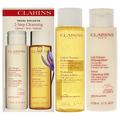 Clarins 2 Step Cleansing Kit For Women 2 Pc 6.7oz Velvet Cleansing Milk, 6.7oz Hydrating Toning Lotion