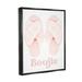 Stupell Industries Chic Luxury Slippers Glam Boujie Fashion Text by Ziwei Li - Floater Frame Print on Canvas Canvas | 21 H x 17 W x 1.7 D in | Wayfair