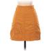 Free People Casual Skirt: Orange Bottoms - Women's Size 4