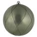 The Holiday Aisle® 8" Wrought Iron Matte Glitter Swirl Ball Plastic in Black/Gray | 8 H x 8 W x 8 D in | Wayfair 50162B5BD36B4119A76D26FC5E3298F4