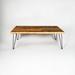 Heirloum Coffee Table Wood/Metal in Black/Brown/Gray | 13.5 H x 48 W x 24 D in | Wayfair HC-IMSP2448HP-12