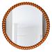 Wildon Home® Ayde Round Solid Wood Bead Accent Mirror Home Decoration in Brown | 28 H x 28 W x 1 D in | Wayfair FD41FF98422249E78744A85F265207EC