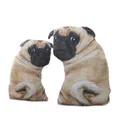 Simulation Dog Plush Pug Toys Soft Lifelike Stuffed Animals Shar Pei Pug Plush Pillow Dolls Sofa