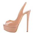 Nuovi sandali da donna 14CM tacchi alti Sexy sandali con plateau Open Toe sandali gladiatore abito