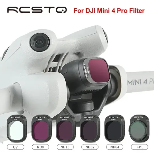 Rcstq für dji mini 4 pro nd filter drohne kamera objektiv filterset uv cpl nd8 nd16 nd32 nd64 nd/pl