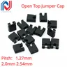 100 pz 1.27mm 2.0mm 2.54mm passo aperto Top Jumper Cap/Jumper Cap apertura nera 1.27 2.0 2.54 Pin