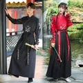 Kimono Vintage giapponese Samurai Cosplay abbigliamento donna uomo Chiinese Hanfu gru ricamo