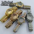 Miuksi 26mm silber gold uhr fall sapphire glas silber schwarz grün zifferblatt fit NH05 NH06