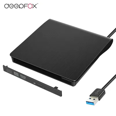 DeepFox Sottile USB3.0 SATA Custodia DVD Esterno di Plastica Dura di Caso Per Il Computer Portatile