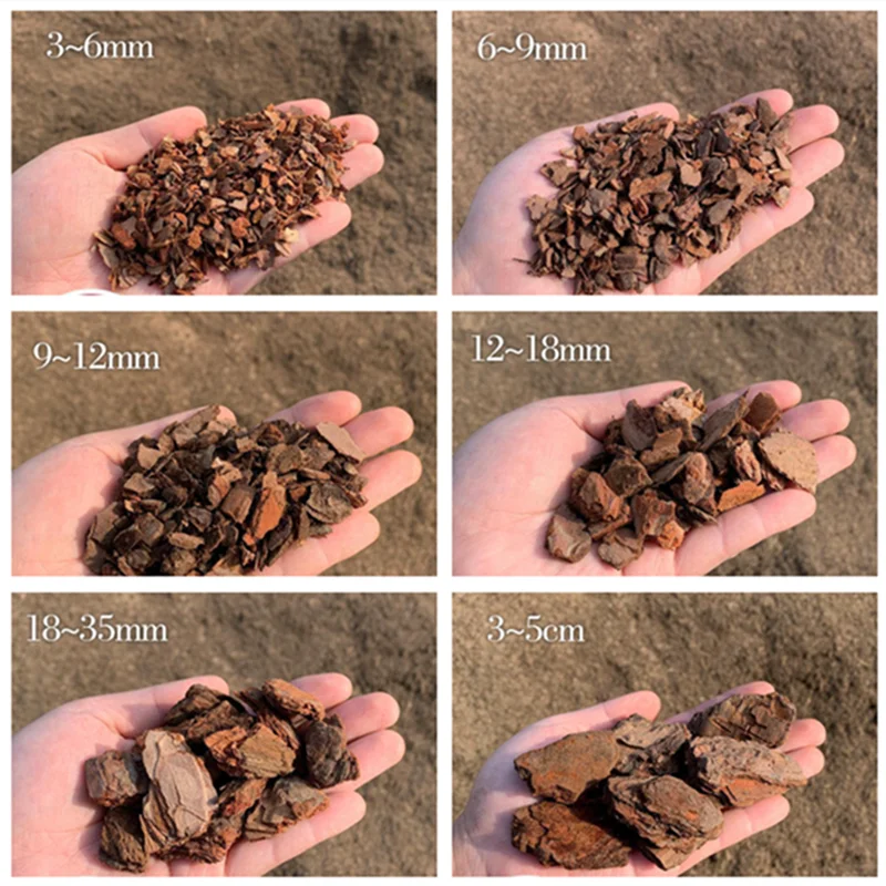 500 g fermentierte Kiefernrinde, natürliche Rinde, DIY, alle Arten von Pflanzen, Topfpflanzung, Wurzel, nährend, feuchtigkeitsspendend, nährender Boden Image