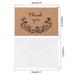 24pcs Thank You Cards with Envelopes,4x6 Thank You Cards Blank,Paper - Brown