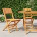 vidaXL Folding Patio Chairs 2/4/6/8 pcs 18.5"x24"x35.4"/21.7"x24"x35.4" Solid Wood Teak