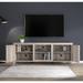 Grey TV Media Center Wood Entertainment Center Storage Cabinet Console - 15 inches in width