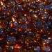 Dark Amber Fire Pit Glass Beads