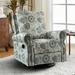 Roderich Farmhouse Upholstery Recliner with Rolled Arms by HULALA HOME