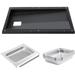 Grisun 69804 Grease Tray with 67047 Catch Pan for Weber Spirit 300 Series Gas Grills Spirit E310 E320 E330 S310 S320 S330 Grills Drip Tray with 10 Pack Aluminum Foil Liner Replace Weber 69804 67047